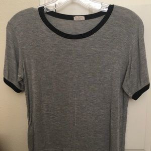 Brandy Melville plain grey top